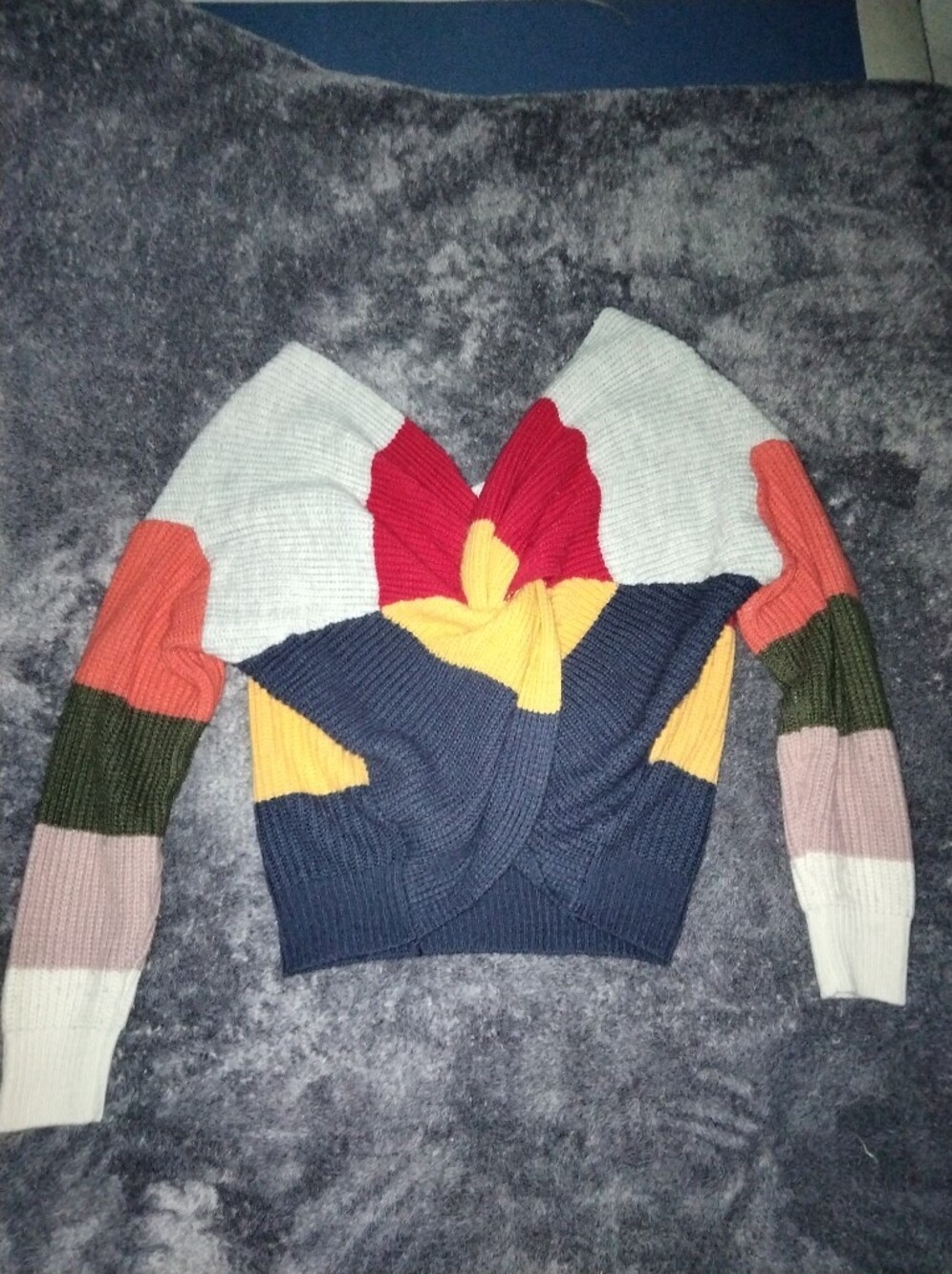 Fashion Nova Swirl Knit Sweater